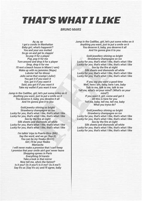 girl nude|Bruno Mars – Thats What I Like Lyrics